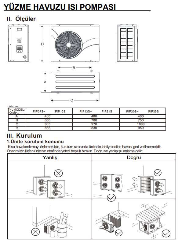 Gemaş İnvertörlü Isı Pompası Teknik Görsel 2