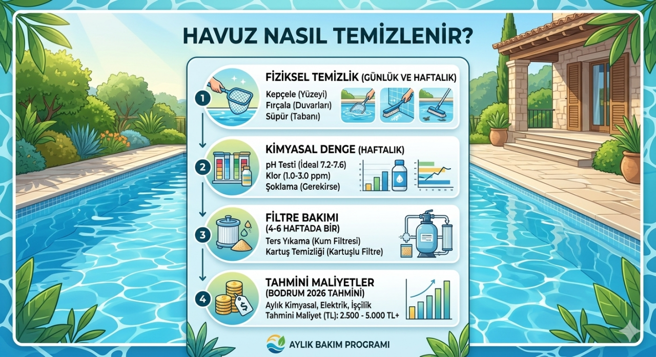 Havuz nasıl temizlenir?