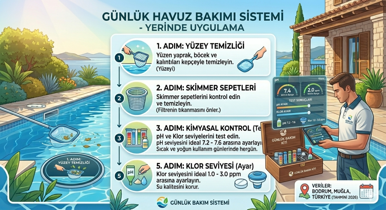 Günlük havuz bakımı nasıl yapılır?