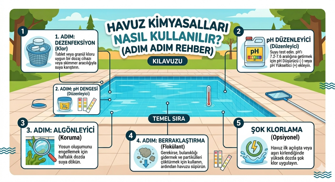 Havuz Kimyasalları Nasıl Kullanılır?