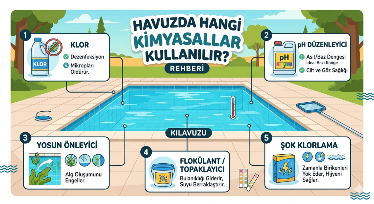 Havuzda Hangi Kimyasallar Kullanılır?