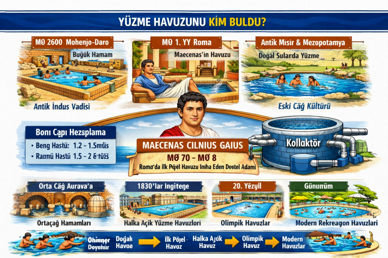 Yüzme havuzunu kim buldu?
