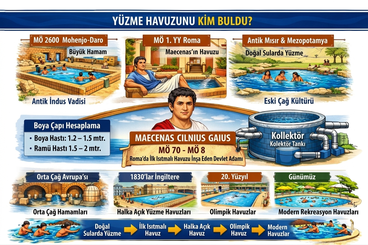 Yüzme havuzunu kim buldu?