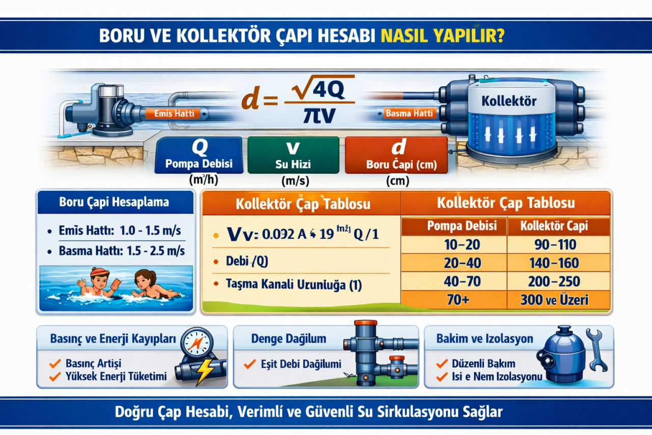 Boru ve Kollektör Çapı Hesabı Nasıl Yapılır?