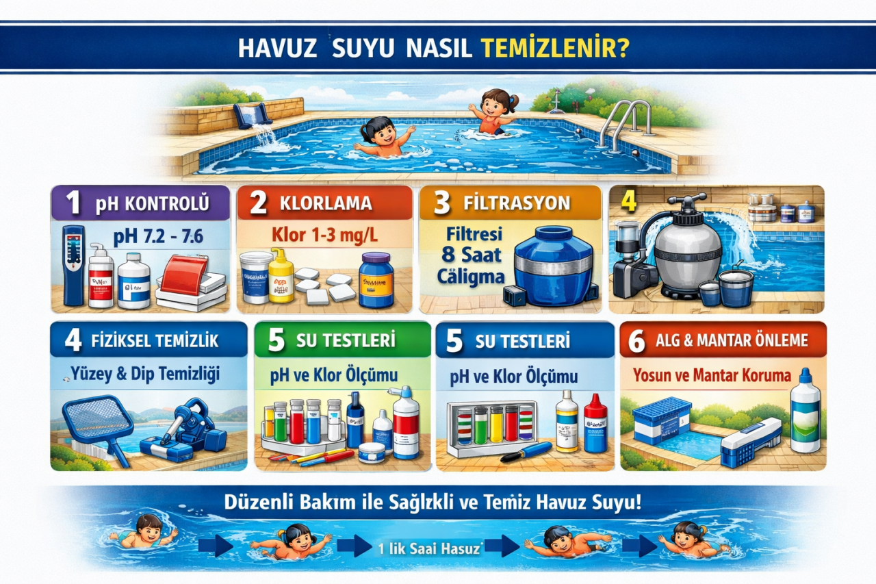 Havuz Suyu Nasıl Temizlenir?