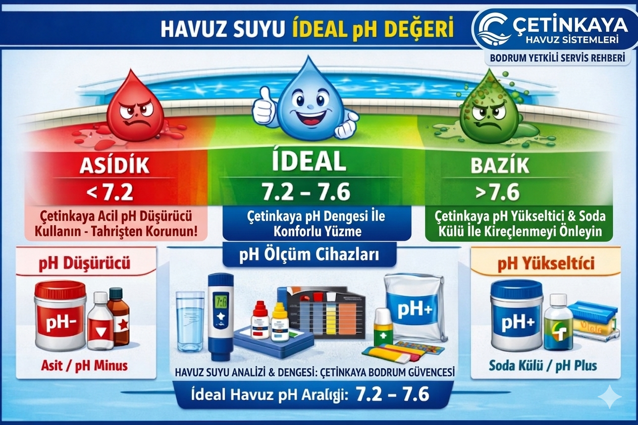 Havuz suyu ideal pH değeri kaç olmalıdır?