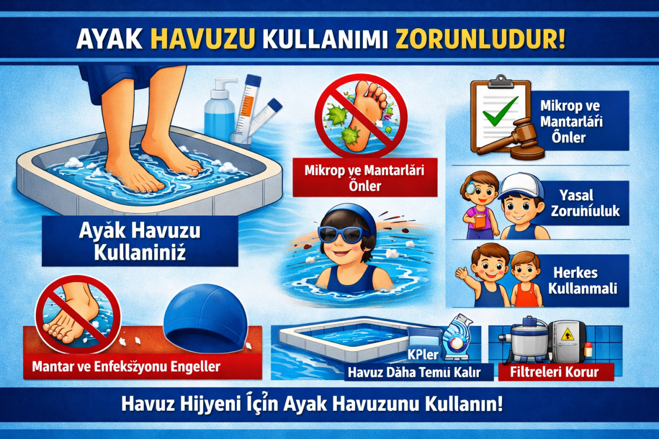 Ayak havuzu (ayak dezenfeksiyon havuzu) kullanımı zorunlu mu?