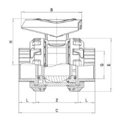 Fitvalf Pvc Küresel Su Vanası Ø 110 mm