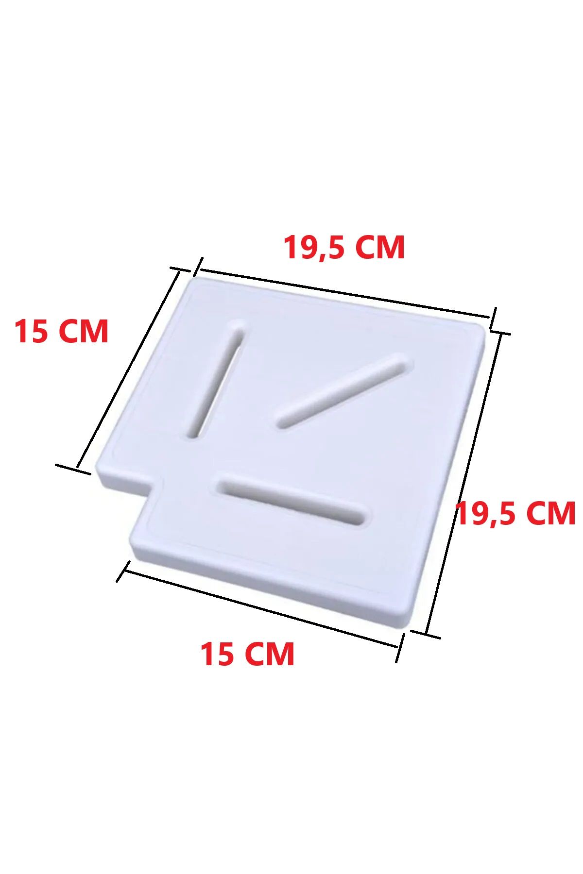 Taşma Izgarası Köşe Parçası 90° Plastik 15 Cm