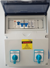 Havuz Elektrik Panosu Akım Korumalı 2 Zaman Saatli 220v