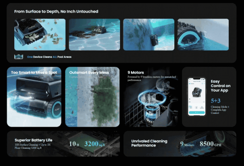 Aiper Scuba X1 Pro Max Kablosuz Havuz Robotu