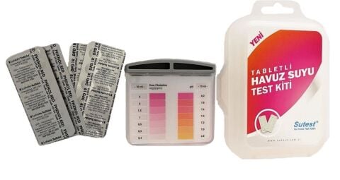 Sutest Klor & Ph Haplı Havuz Suyu Test Kiti