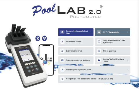 Pool Lab 2.0 Dijital Havuz Suyu Analiz Cihazı