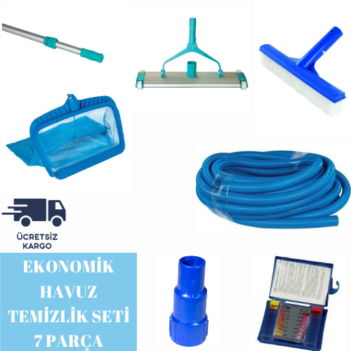 Havuz Temizlik Seti 38 mm 1,5  inç 7 Parça