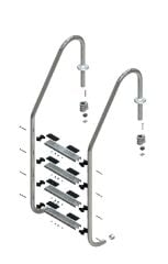 Gemaş Havuz Merdiveni Standart Model 316 Kalite - 5 Basamak