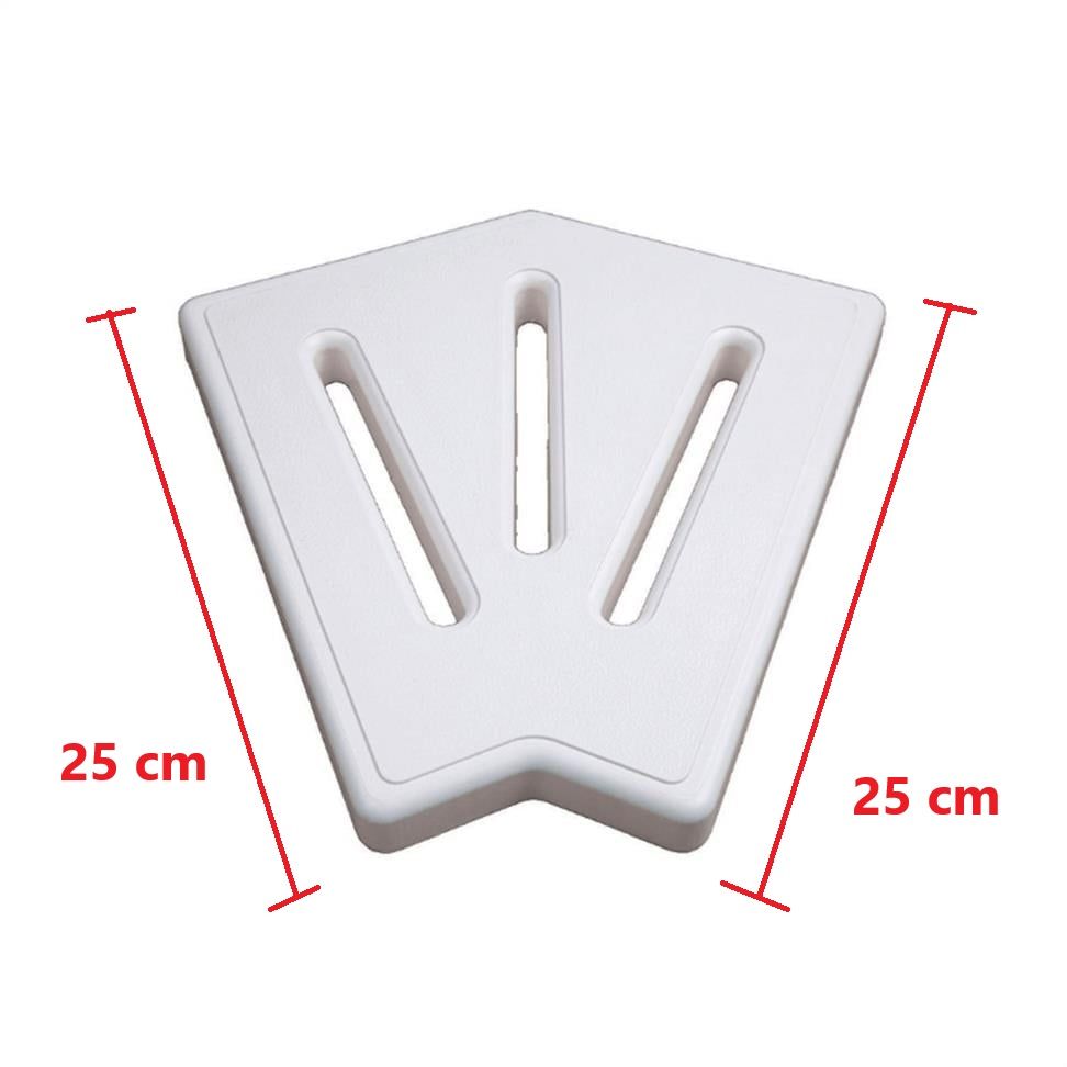 Taşma Izgarası Köşe Parçası 45° Plastik 25 Cm