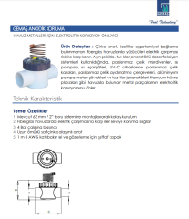 Pastan Koruma ve Topraklama Cihazı Anodik Koruma